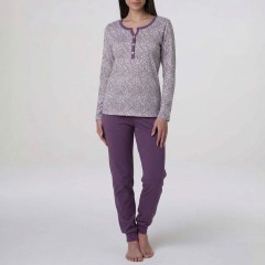 Pigiama donna scollo serafino cotone Lovable L0EQI
