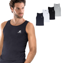 Canotta uomo spalla larga Lotto LA1108 girocollo cotone