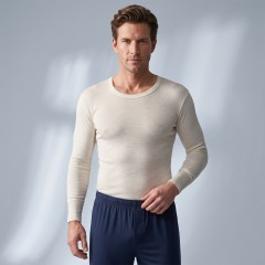 Maglia intima Liabel uomo girocollo manica lunga 80% lana 05167333 