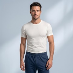 Maglia uomo girocollo mezza manica Liabel 0282823 100% caldo cotone 