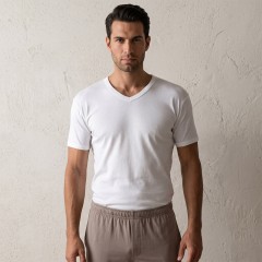 Maglia uomo Irge IRINT2 a punta mezza manica caldo cotone 3 pz