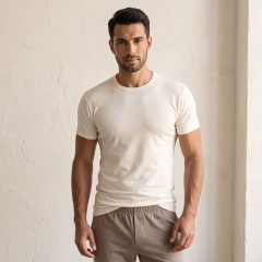 Maglia uomo Irge IRL1 cotone lana giro mezza manica 3 pz
