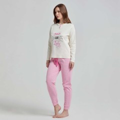 Pigiama donna caldo cotone Pompea Manitoba