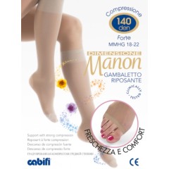 Gambaletti compressione graduata Cabifi Manon 140 den punta aperta riposanti