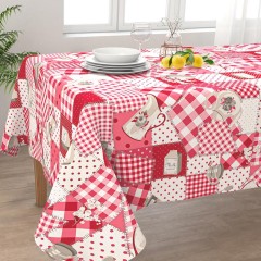 Tovaglia in cotone per la tavola fantasia Irge Alba - Milk