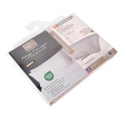 Due Federe in Cotone Damasco 100% Biancaluna Mitra