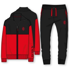 Tuta ufficale AC Milan bambino uomo in cotone felpato 1085