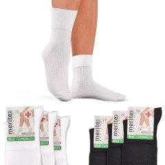 Calze Sanitarie Corte caldo cotone Meritex 3327 3 paia