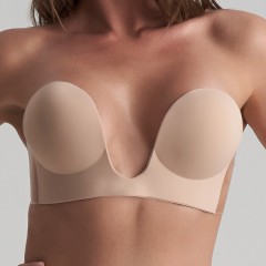 Reggiseno scollo profondo adesivo Bye bra Seamless U‐Style Bra