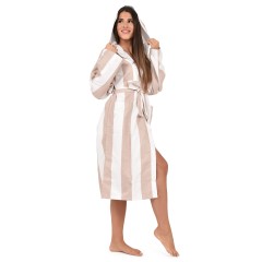 Accappatoio in microfibra Navigare con righe