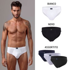 Slip uomo Slight Raul con elastico logato 3 pz.