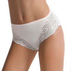 Slip midi donna Cotonella 4940 cotone e pizzo 2 pz