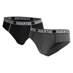 Slip Uomo in cotone elastico con logo Juventus B2YJU11051 2 pezzi