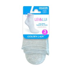 Calzini Golden lady taglio vivo senza elastico 3 paia