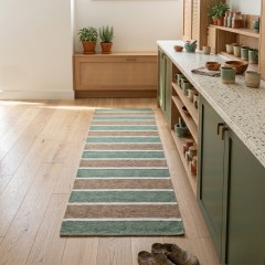 Tappeto a righe antiscivolo Zambaiti jacquard gobelin