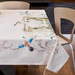 Tovaglia Vingi Tiffany cod.A04 in cotone con anatre