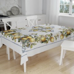 Tovaglia con limoni 100% cotone Vingi Tiffany dis. 3