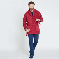 Giacca da camera uomo in pile Nazareno Gabrielli U1088