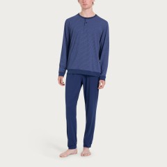 Pigiama uomo lungo in cotone Ragno U888N1