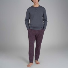 Pigiama uomo a quadri interlock Ragno U960N1