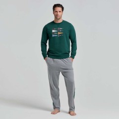 Pigiama uomo caldo cotone sportivo Pompea York