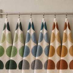 Strofinacci fantasia geometrica spugna di cotone Zambaiti emby - 6 pezzi