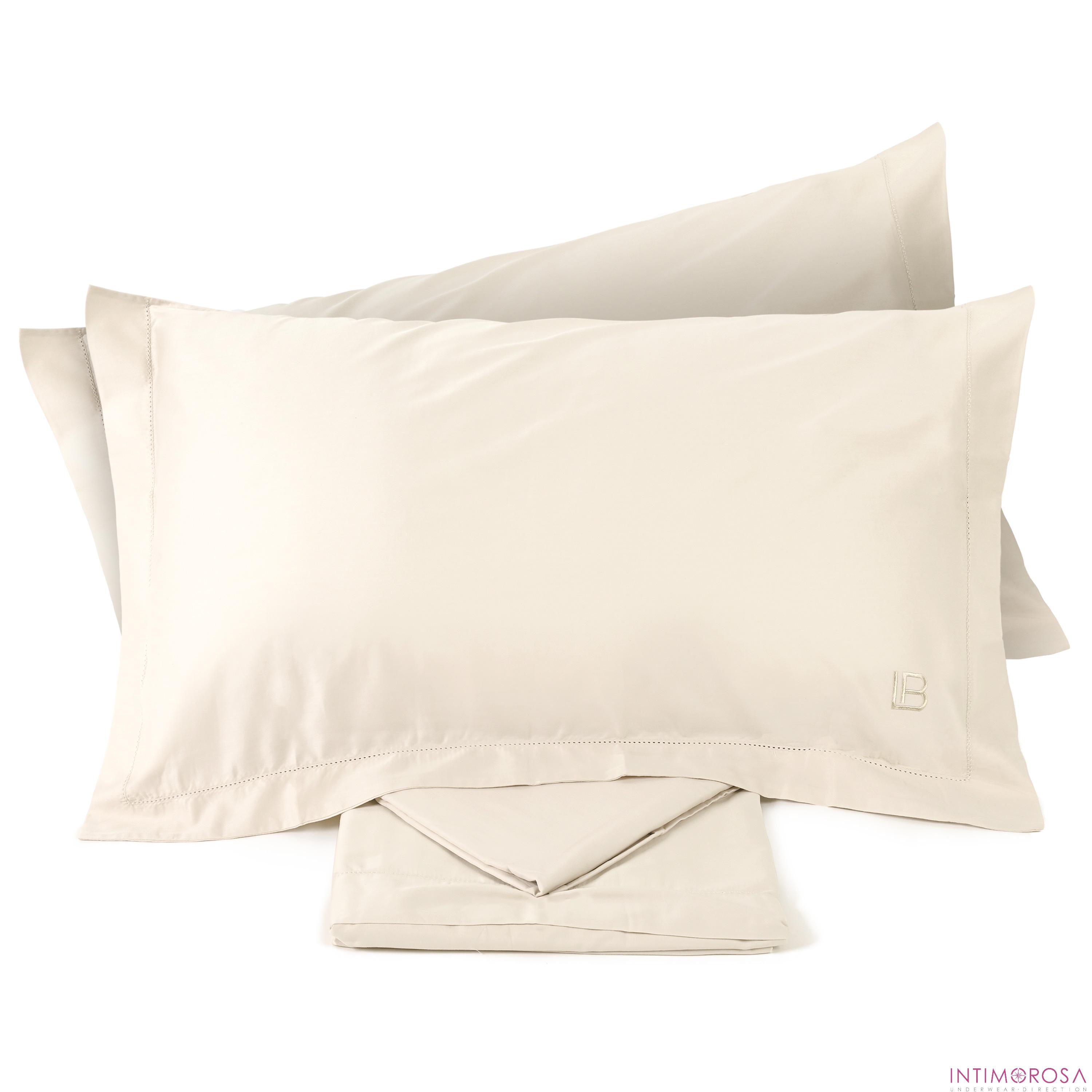 Laura Biagiotti Completo Letto Matrimoniale Artemisia In Raso Di Cotone 100%, 2 Federe, Grigio - 3