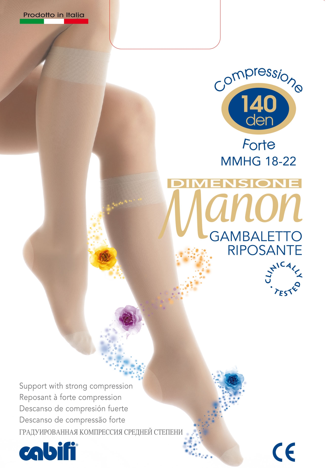 COLLANT RIPOSANTE SANITARIA CABIFI MANON 140 DENARI A COMPRESSIONE GRADUATA