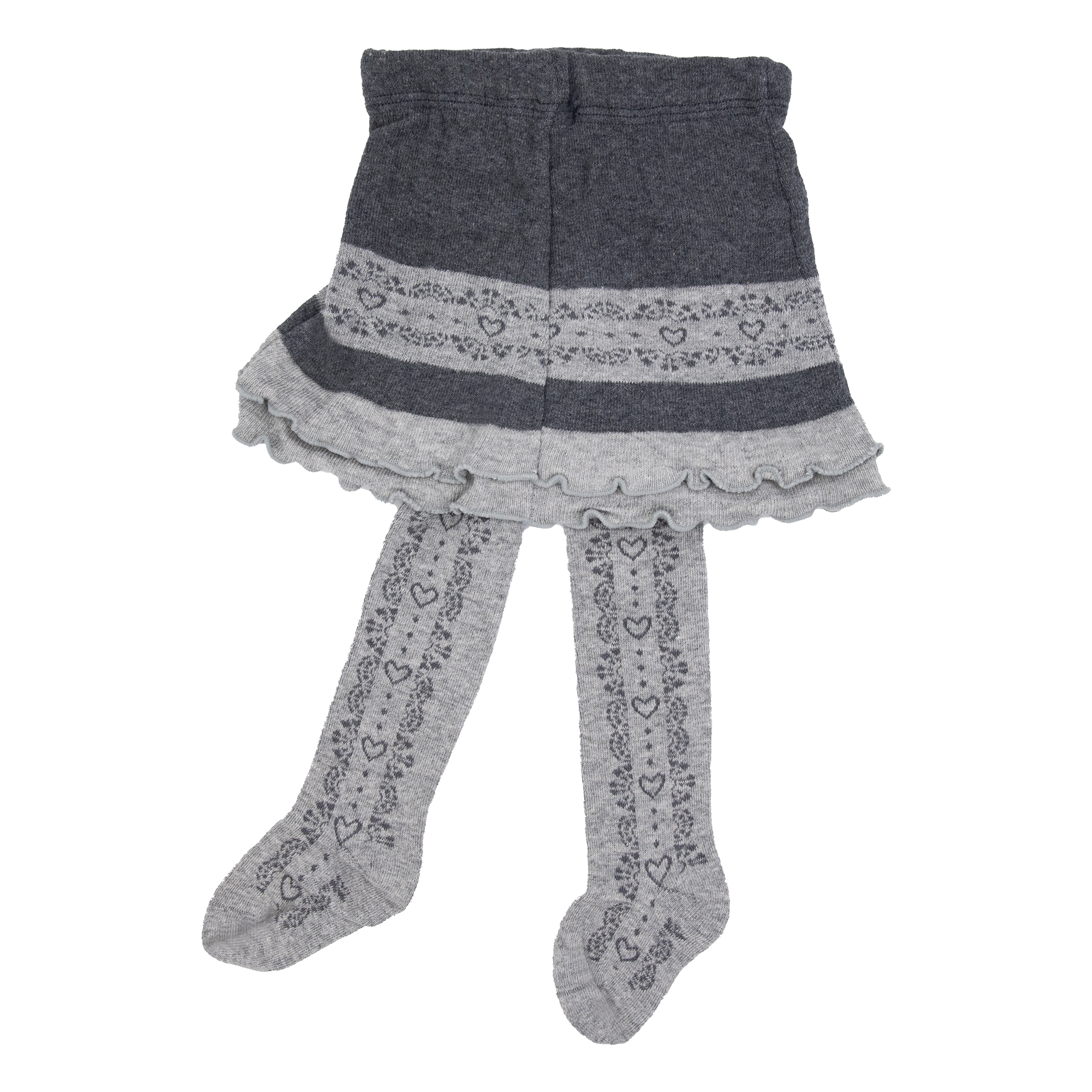 Collant con gonna neonata Meritex 0201 caldo cotone a fantasia